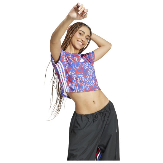Adidas Γυναικεία κοντομάνικη μπλούζα Express Crop Tee